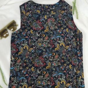 Sami & Jo Women's Paisley Sleeveless Top Size 1X